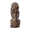 Glitzhome® 2ft. Oversized Bronze Sitting Lion Garden Statue